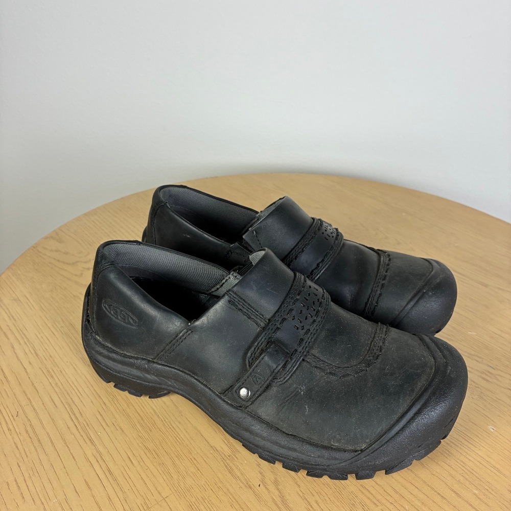Keen Presidio II Leather Slip On Loafers Women's 7 Comfort Shoes Support Walking